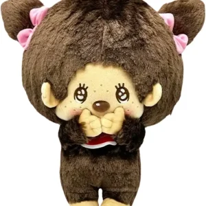 Sekiguchi Monchichi Plush Toy 38 cm Sparkling Eyes Cute Figure