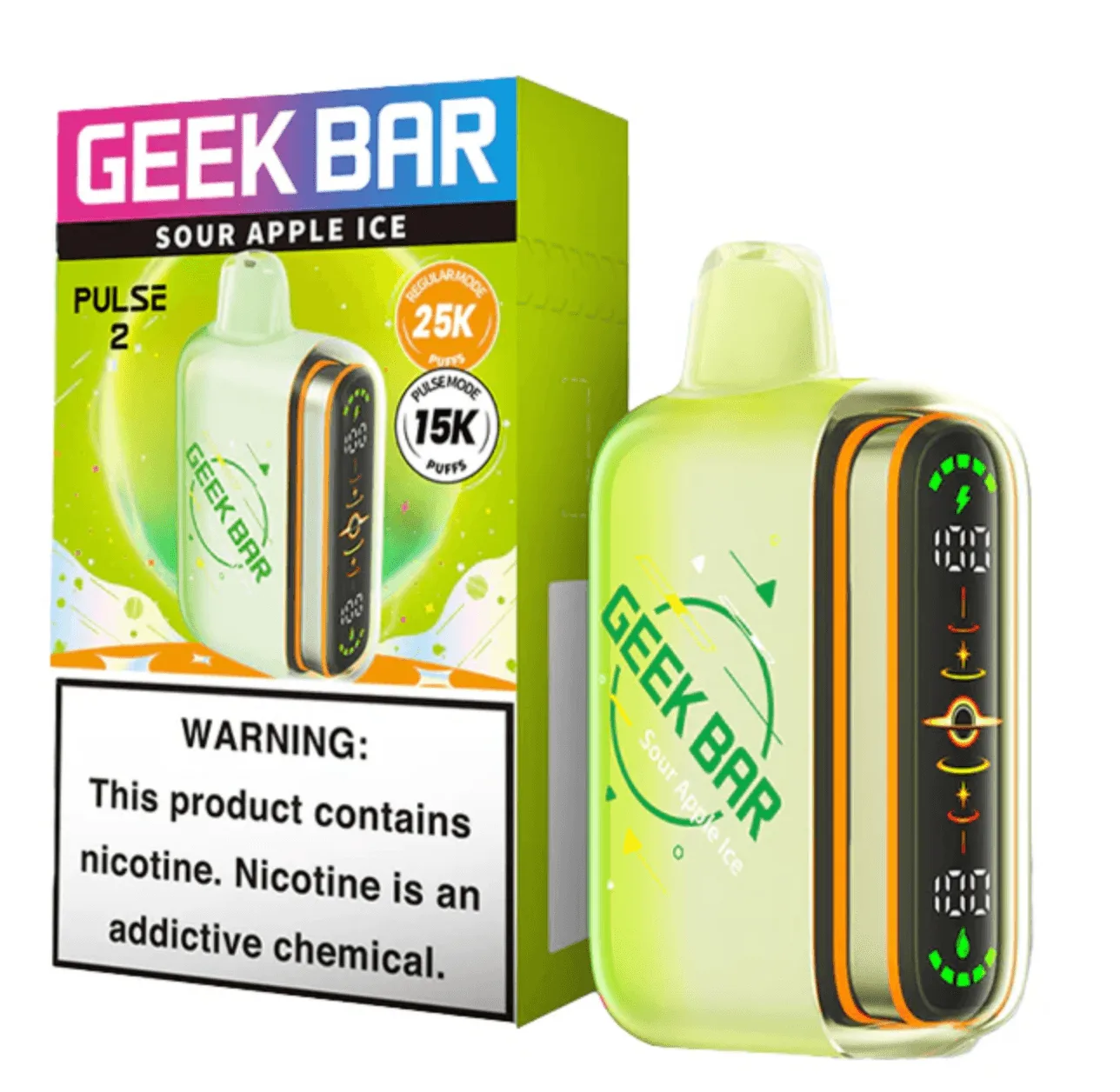Sour Apple Ice Geek Bar Pulse 2 25K