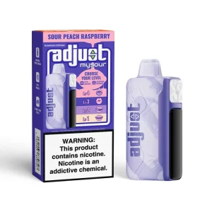Sour Peach Raspberry Adjust MySour 40000 Disposable Vape