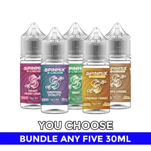 SpinMix Salts 30ML Pick 5 Bundle