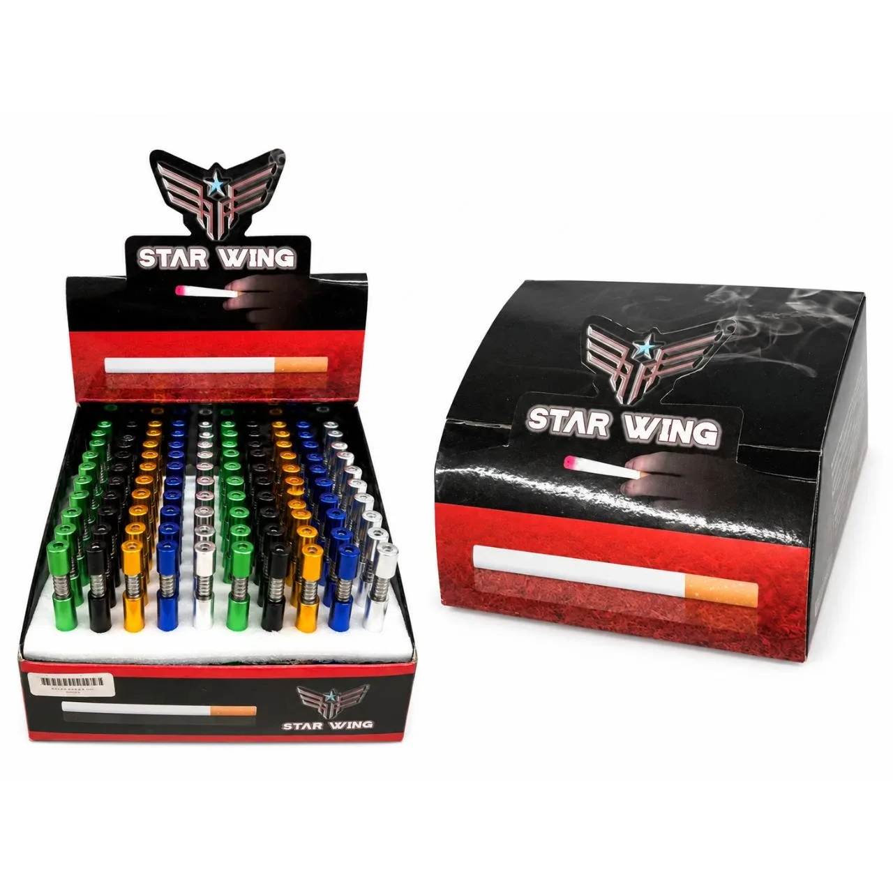 STAR WING PUSH TOP METAL PIPE | 100 COUNT
