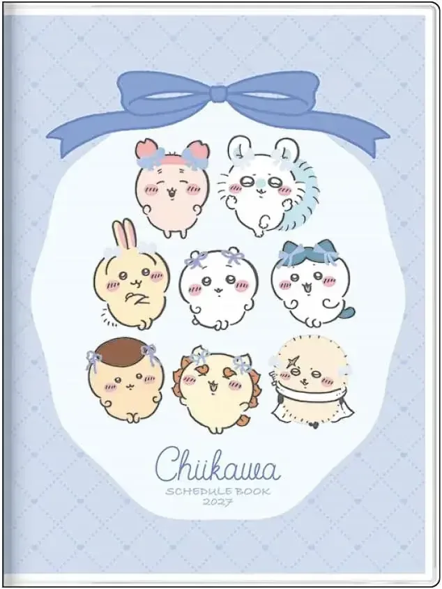 Sun-Star Stationery Chiwa Character Notebook 2027 A6 Monthly