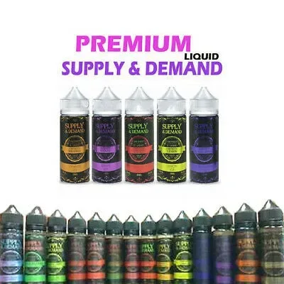 Supply and Demand E Liquid Juice Ice & Slush | Premium Fruity Ice Vape Juice