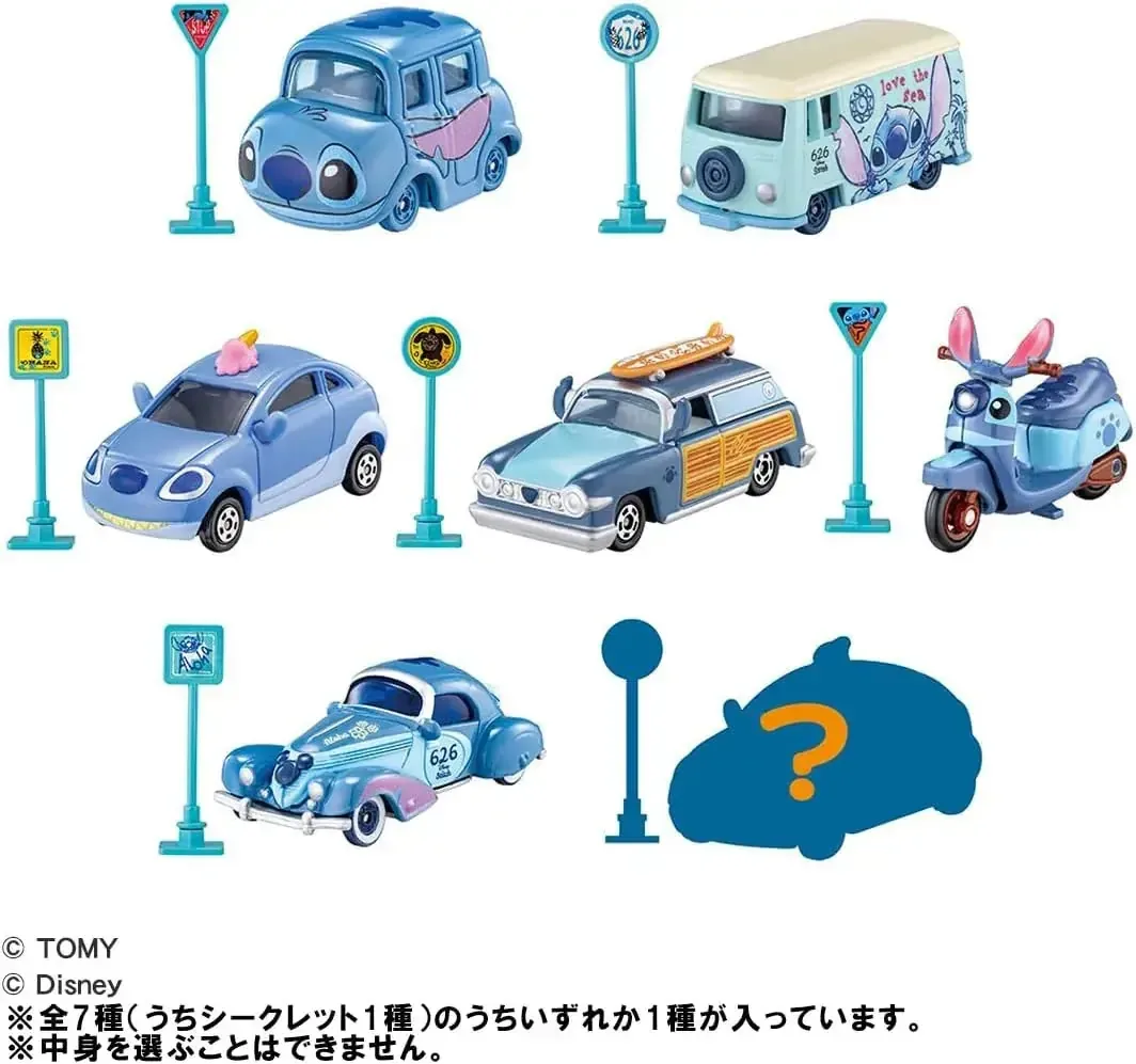 Takara Tomy Disney Motors Tomica Tunes Stitch Random Mini Car Toy - Image 2
