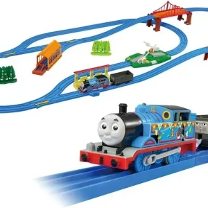 Takara Tomy Plarail Thomas Powered Train Toy Set with Tracks