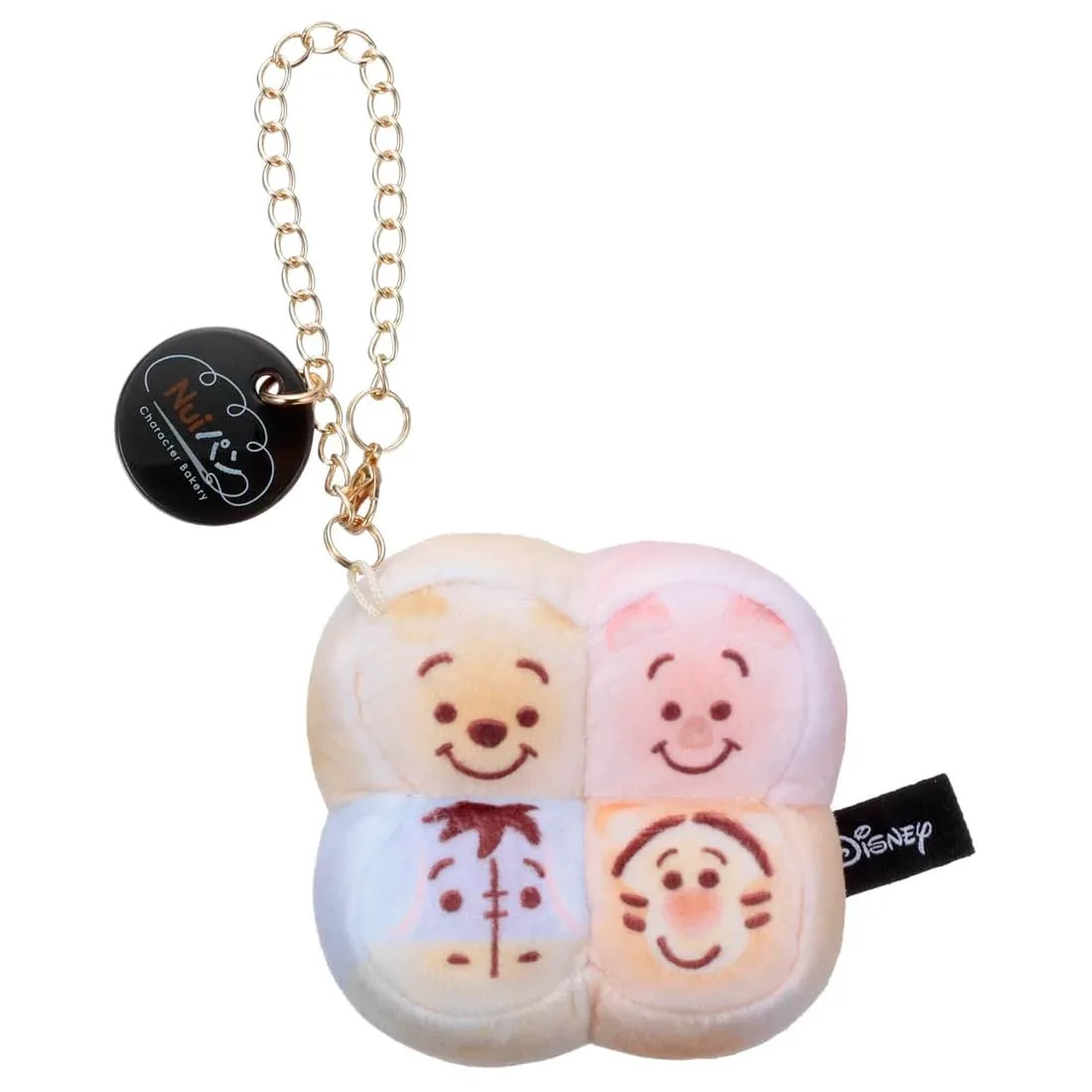 Takaratomy Arts Disney Nui Pan Chain Plush Toy Set Pooh Piglet Eeyore Tigger 7cm