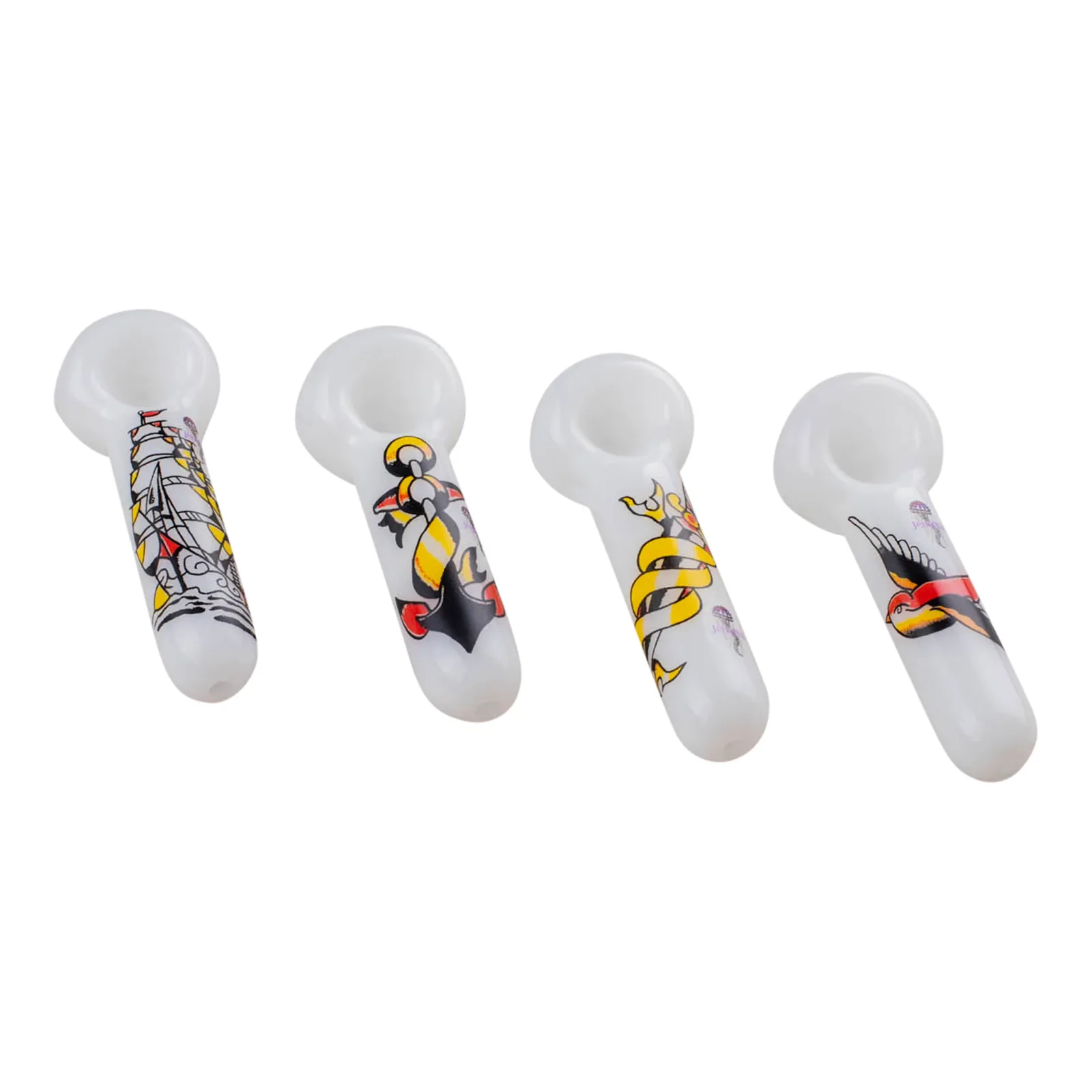 Tattoo Series Spoon Pipe - 5in