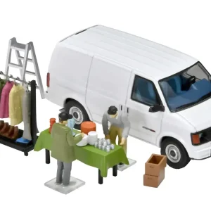 Tomytec Geocolle 1/64 Car Snap 26A Swap Meet Resin Doll Set 333845