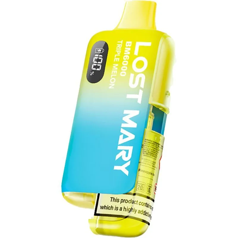 Triple melon Lost Mary BM6000 vape