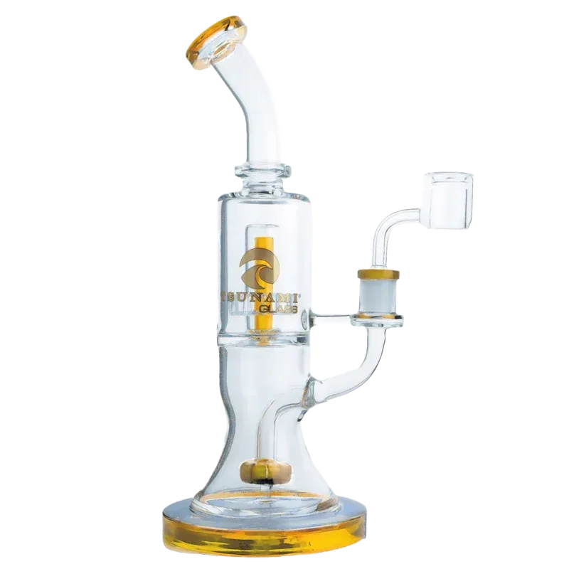 Tsunami 10" Glass Water Pipe – Double Shower Head