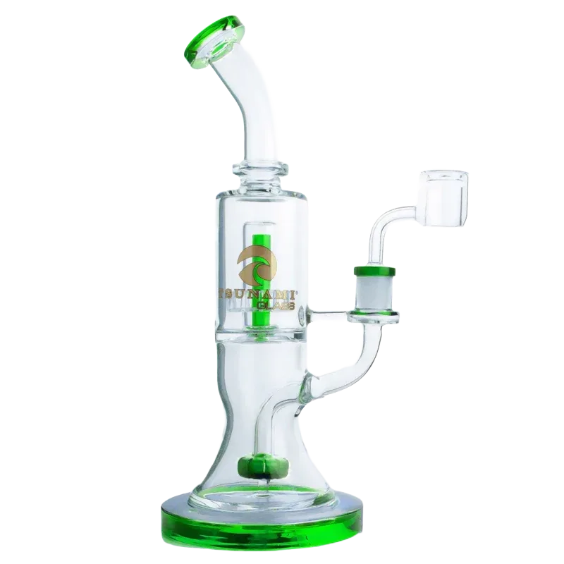 Tsunami 10" Glass Water Pipe – Double Shower Head - Image 2