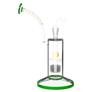 Tsunami 11″ Glass Water Pipe & Concentrate Rig – Shower Head