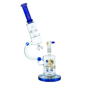 Tsunami 14″ Glass Water Pipe – Microscope Quad Rocket Domed Perc