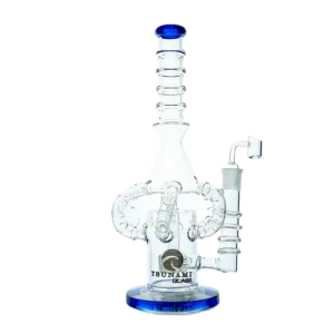 Tsunami 14″ Glass Water Pipe – Shower Head Octopus Perc