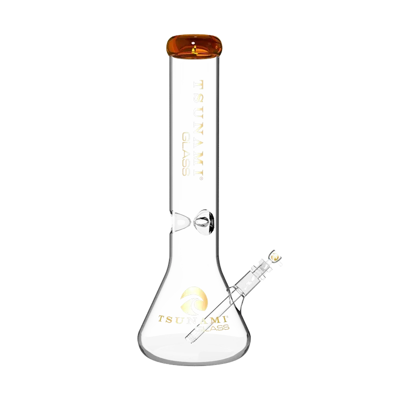 Tsunami 15″ Glass Water Pipe – Beaker Base Ice Catcher - Image 2