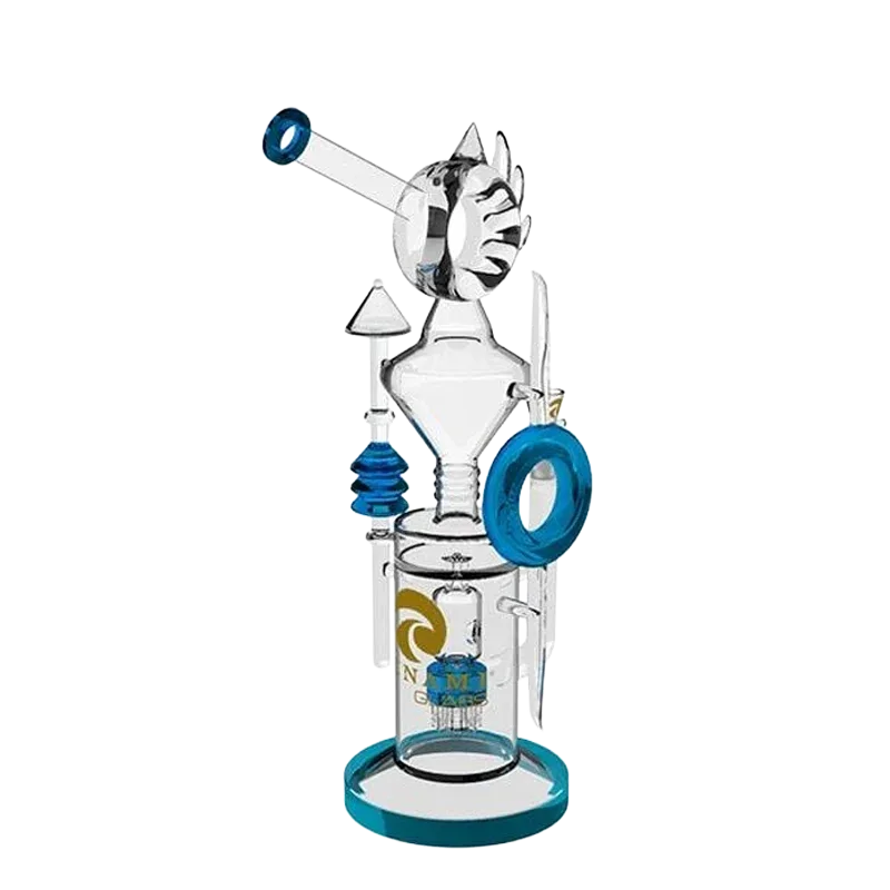 Tsunami 15″ Glass Water Pipe – Shower Head Donut Recycler