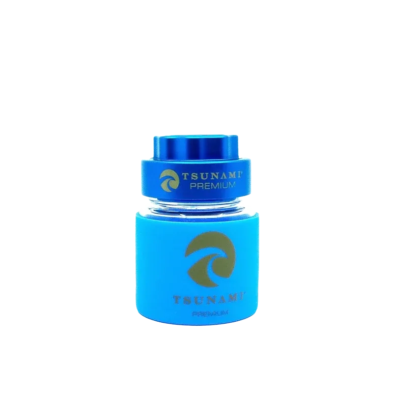 Tsunami Dry Herb Grinder with Glass Jar – 60mm - Image 2