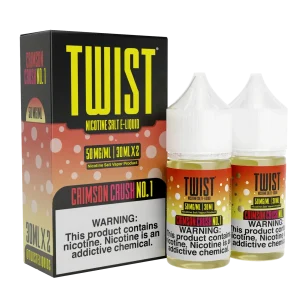 TWIST Nicotine Salt E-Liquid – Crimson Crush No.1 – 60ML E-Liquid (Twin 30ML Pack)