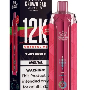 Two Apple Al Fakher Crown Bar Crystal V2 12K