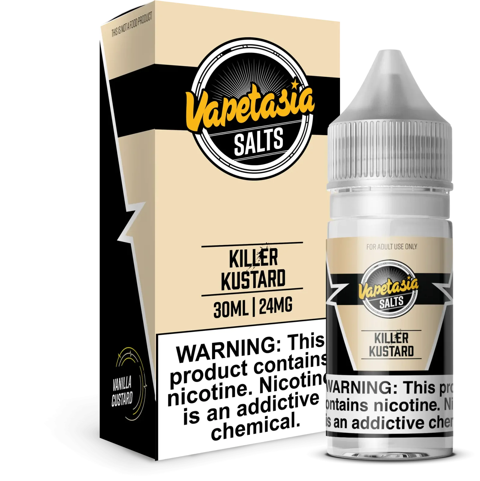 VAPETASIA SALTS – Killer Kustard – 30ML E-Liquid