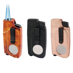 Vector Xcaliber Double Flame Lighter with Cutter