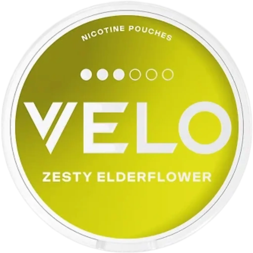 VELO Zesty Elderflower Nicotine Pouches – 10mg (5 Pack)