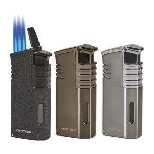 Vertigo Mechanic Triple Torch Lighter w/ Cigar Punch