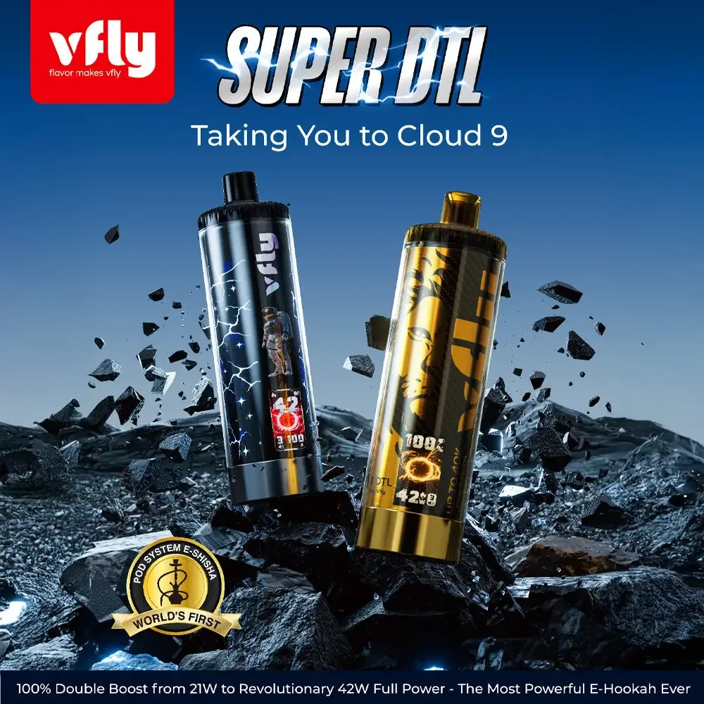 VFLY Super DTL Hookah 40K Disposable E-Hookah KIT – 40000 Puffs