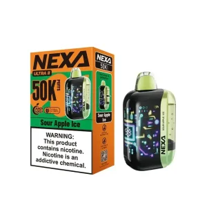 VOOPOO NEXA Ultra II 50K Disposable Vape (5%, 50000 Puffs) - Sour Apple Ice