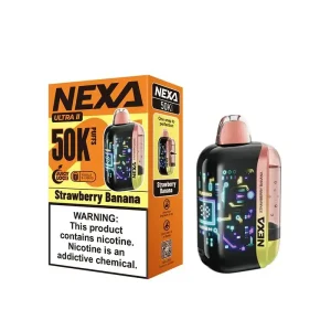 VOOPOO NEXA Ultra II 50K Disposable Vape (5%, 50000 Puffs) - Strawberry Banana