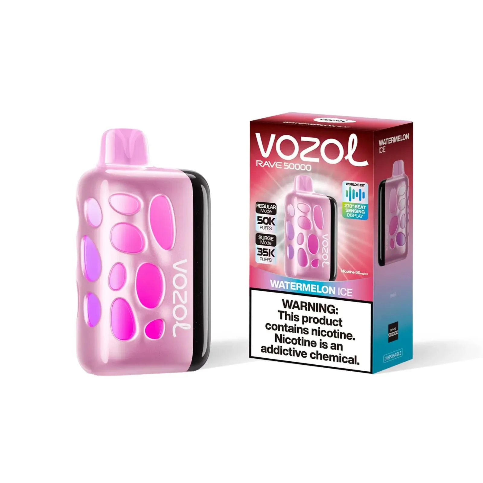Watermelon Ice - Vozol Rave 50000 Disposable
