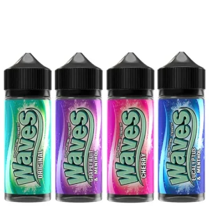 WAVES Eliquid Shortfills 120ml 70VG/30PG – Premium Vape E-Liquid