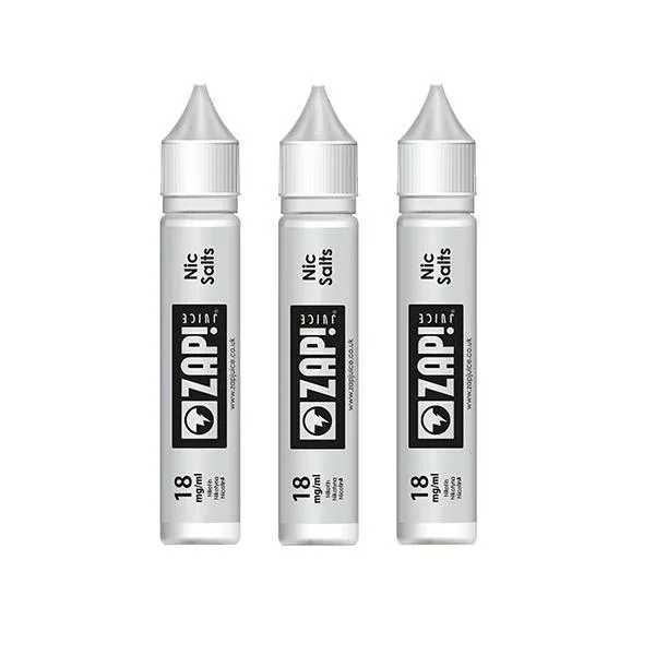 ZAP! Juice 18mg Flavourless Nic Salt Shot 10ml (70VG/30PG)