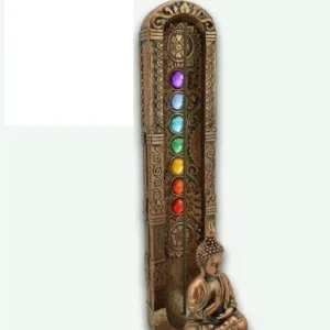 ZenN - Buddha w/ Seven Chakra Tower Incense Burner