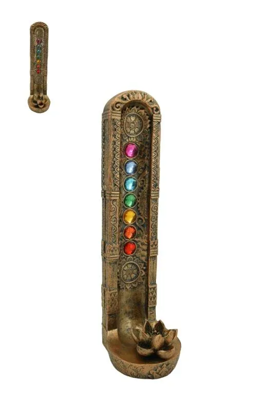 ZenN - Lotus w/ Seven Chakra Tower Incense Burner