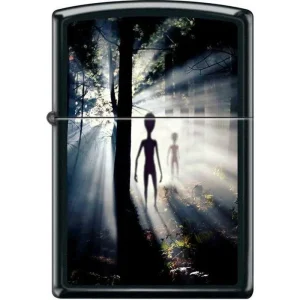 Zippo Lighter - Alien in the Woods