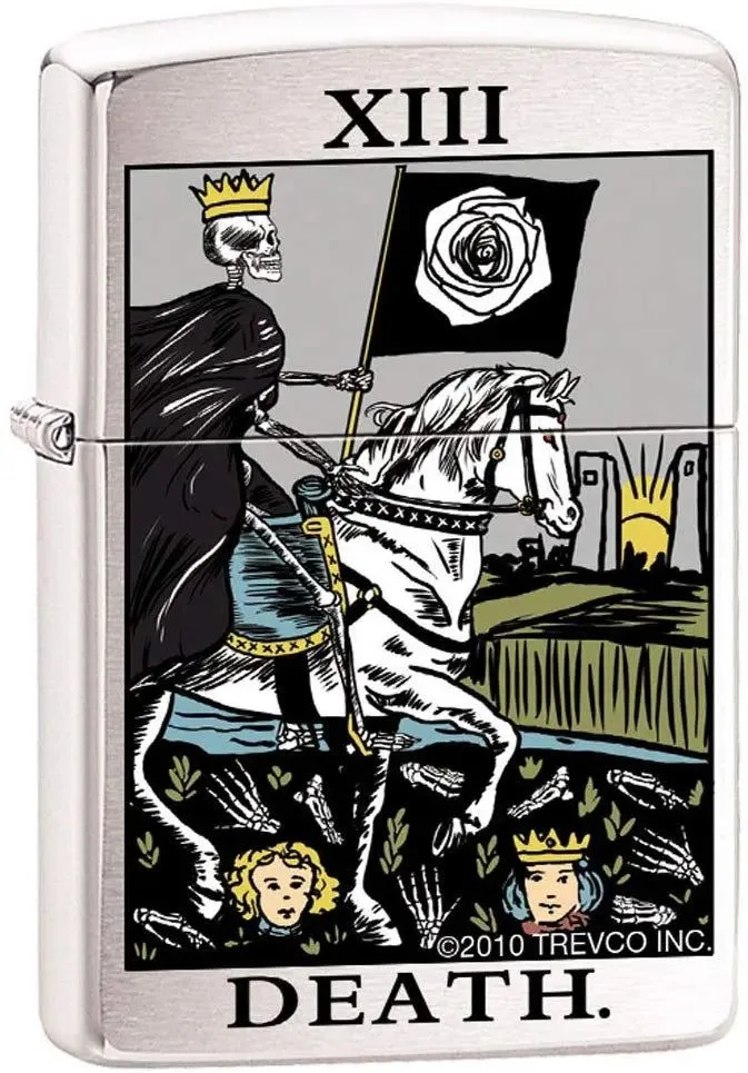Zippo Lighter - Tarot Deck Card Thirteen Psychic Mystic